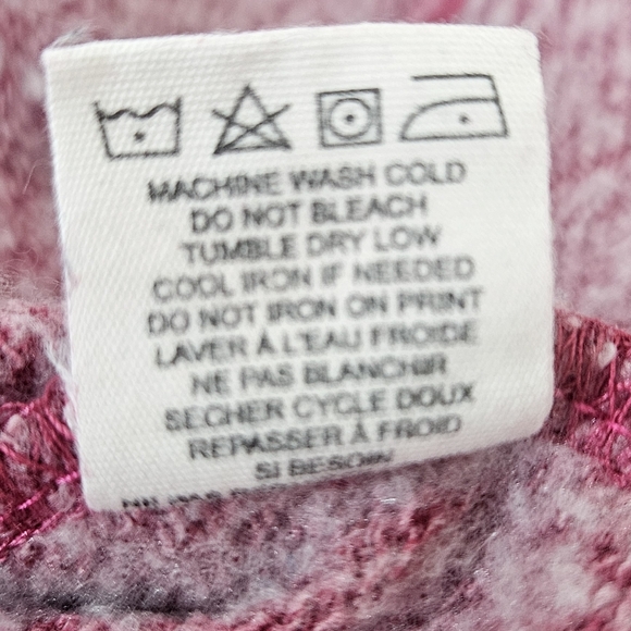 Billabong Crescent Moon Graphic Hoodie in Distressed Pink Size Small - Picture 12 of 12